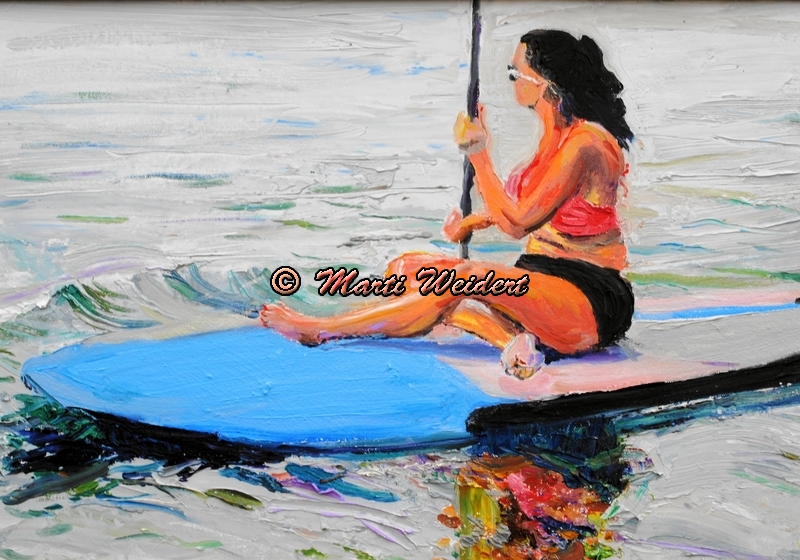 WomanOnPaddleboardCloseup